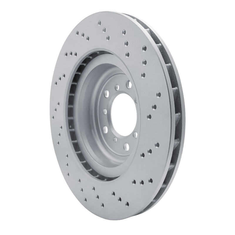 BMW M3 Brake Rotor (1) - Left Front - R1 Concepts - GeoSPEC Coated Rotor - Drilled - `08-`13